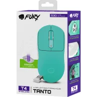 Mysz bezprzewodowa Natec Fury Tanto T4 NFU-2205 - 12000 DPI, BT 5.0, Zielona