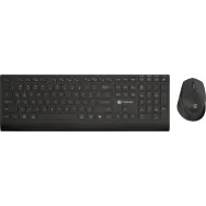 Bezprzewodowy zestaw klawiatury i myszy Natec Stingray 2 NZB-2315 - 2.4 GHz, Bluetooth, Czarny