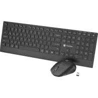 Bezprzewodowy zestaw klawiatury i myszy Natec Stingray 2 NZB-2315 - 2.4 GHz, Bluetooth, Czarny