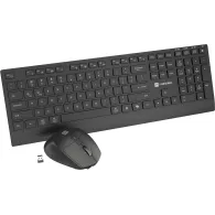 Bezprzewodowy zestaw klawiatury i myszy Natec Stingray 2 NZB-2315 - 2.4 GHz, Bluetooth, Czarny