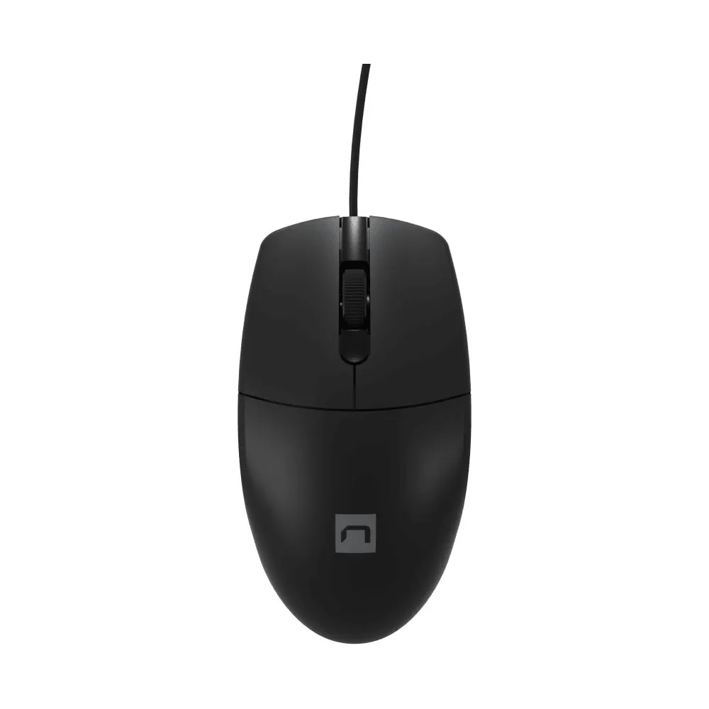 Mysz przewodowa Natec Ruff Plus NMY-2021 - 1200 DPI, Czarna