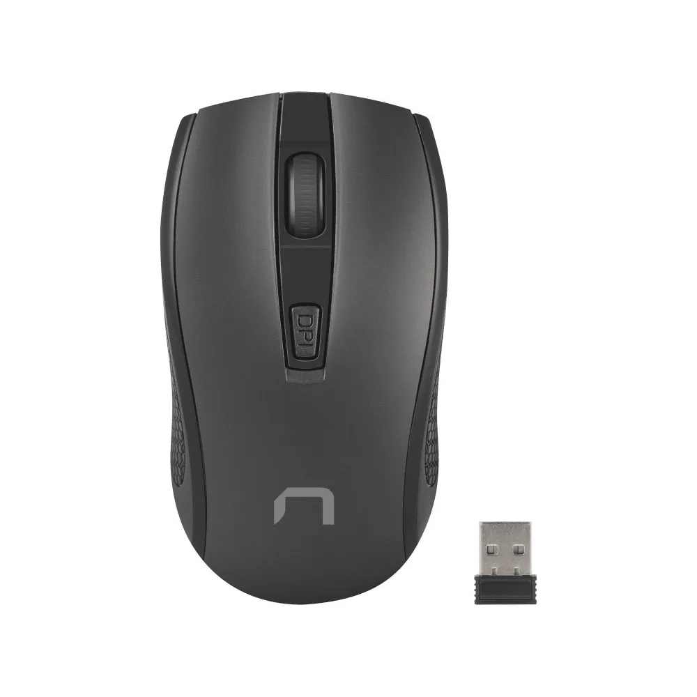 Mysz bezprzewodowa Natec Jay 2 NMY-1799 - Optyczna, Nano 2.4GHz, 1600 DPI, Czarna
