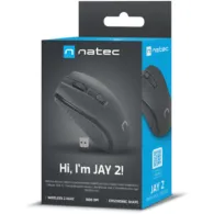 Mysz bezprzewodowa Natec Jay 2 NMY-1799 - Optyczna, Nano 2.4GHz, 1600 DPI, Czarna