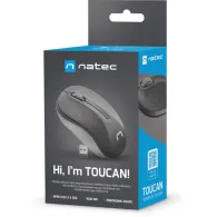 Mysz bezprzewodowa Natec Toucan NMY-2037 - Optyczna, 1600 DPI, Czarna