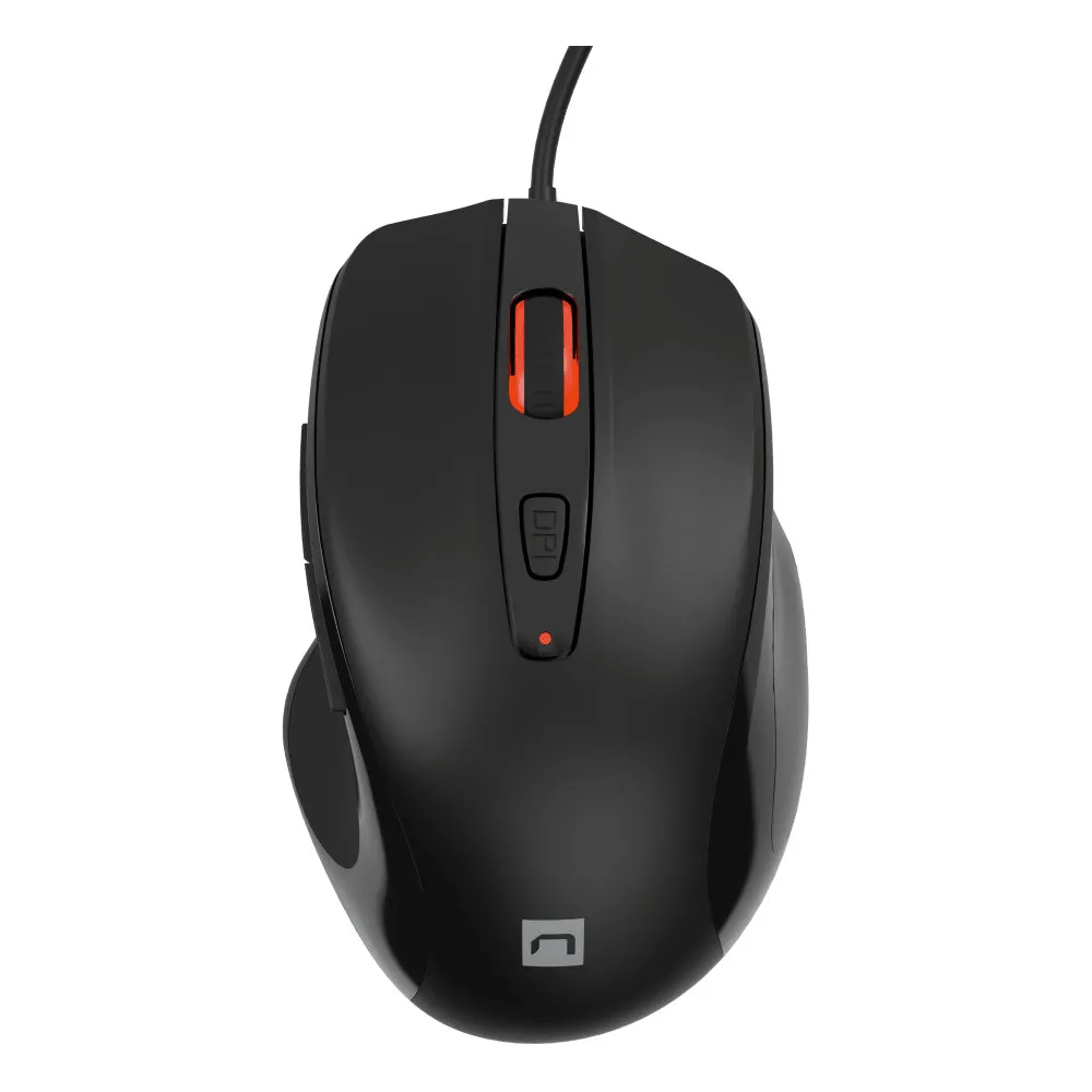 Mysz przewodowa Natec Pigeon 2 NMY-2047 - Optyczna, 4000 DPI, USB, Czarna