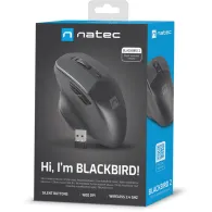 Mysz bezprzewodowa Natec Blackbird 2 NMY-1874 - Optyczna, NANO 2.4GHz, Czarna