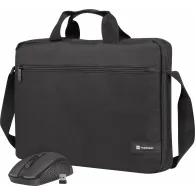 Torba na laptopa Natec Wallaroo 2 NTO-2051, Mysz w zestawie, 16", Poliester 300D, Czarna | Sklep ITnes.pl, IT for BUSINESS