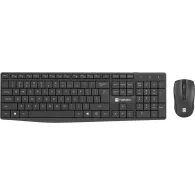 Bezprzewodowy zestaw klawiatury i myszy Natec Squid 2 NZB-1989 - US, 2.4 GHz, Czarny