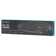Bezprzewodowy zestaw klawiatury i myszy Natec Squid 2 NZB-1989 - US, 2.4 GHz, Czarny