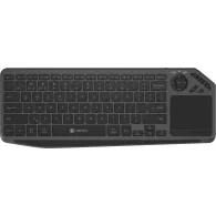 Klawiatura bezprzewodowa z touchpadem Natec Turbot 2 NKL-2317 - US, BT, 2,4 GHz, Czarna