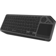 Klawiatura bezprzewodowa z touchpadem Natec Turbot 2 NKL-2317 - US, BT, 2,4 GHz, Czarna