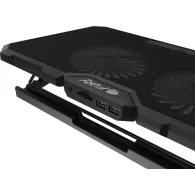 Podstawka chłodząca Natec Fury Gunbai G3 NFC-2375, 14,1-17,3", 2 wentylatory, 2xUSB, Czarna | Sklep ITnes.pl, IT for BUSINESS