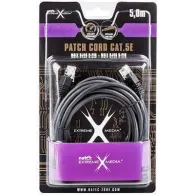 Patchcord Natec U/UTP NKA-0347 - 5 m, kat 5e, Czarny