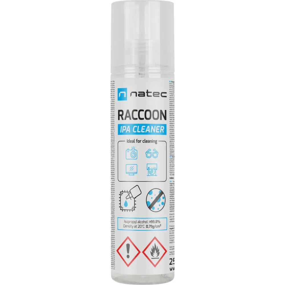Alkohol izopropylowy Natec Raccoon IPA Cleaner NSC-2450 - 250 ml