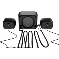 Głośniki komputerowe Natec Pug NGL-2111 - Głośniki 2.1, Mini Jack, USB-A, Czarne