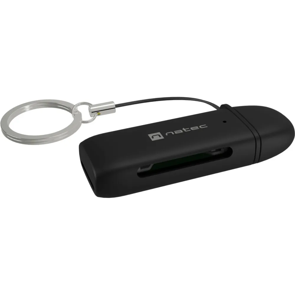 Czytnik kart pamięci Natec Scarab C NCZ-2365 - USB-C 3.2 Gen 1, SD, SDHC, SDXC, T-Flash, microSD, microSDHC, microSDXC, Czarny