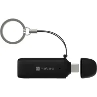 Czytnik kart pamięci Natec Scarab C NCZ-2365 - USB-C 3.2 Gen 1, SD, SDHC, SDXC, T-Flash, microSD, microSDHC, microSDXC, Czarny