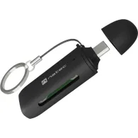 Czytnik kart pamięci Natec Scarab C NCZ-2365 - USB-C 3.2 Gen 1, SD, SDHC, SDXC, T-Flash, microSD, microSDHC, microSDXC, Czarny
