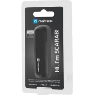Czytnik kart pamięci Natec Scarab 2 NCZ-1874 - USB-A 3.0, SD, SDHC, SDXC, T-Flash, microSD, microSDHC, microSDXC, Czarny
