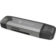 Czytnik kart pamięci Natec Scarab 3 NCZ-2262 - USB-A|USB-C 3.2 Gen 1, SD|SDHC|SDXC|T-Flash|microSD|microSDHC|microSDXC