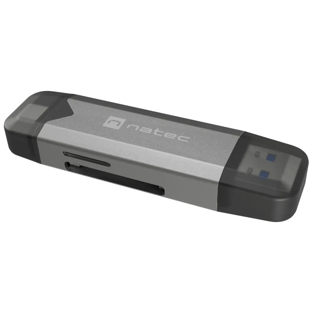 Czytnik kart pamięci Natec Scarab 3 NCZ-2262 - USB-A|USB-C 3.2 Gen 1, SD|SDHC|SDXC|T-Flash|microSD|microSDHC|microSDXC