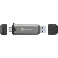 Czytnik kart pamięci Natec Scarab 3 NCZ-2262 - USB-A|USB-C 3.2 Gen 1, SD|SDHC|SDXC|T-Flash|microSD|microSDHC|microSDXC