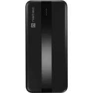 Powerbank Natec Trevi Slim Q 10000 mAh NPB-2294 - Micro USB, USB-A, USB-C, Czarny