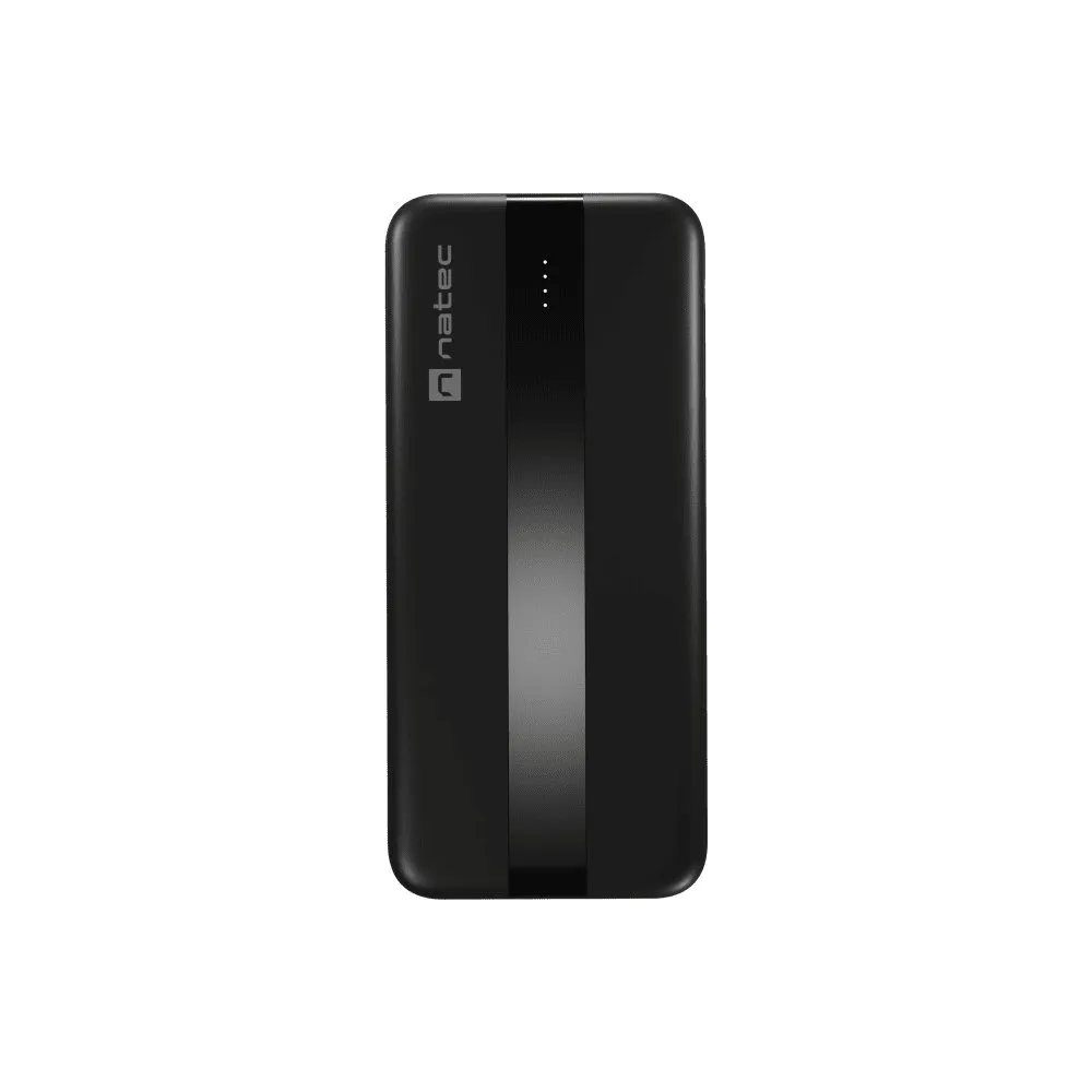Powerbank Natec Trevi Slim Q 10000 mAh NPB-2294 - Micro USB, USB-A, USB-C, Czarny
