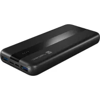 Powerbank Natec Trevi Slim Q 10000 mAh NPB-2294 - Micro USB, USB-A, USB-C, Czarny