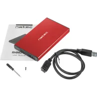 Obudowa zewnętrzna Natec RHINO GO SATA USB 3.0 NKZ-1279 do dysków 2,5" - Czerwona