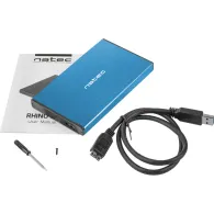 Obudowa zewnętrzna Natec RHINO GO SATA USB 3.0 NKZ-1280 do dysków 2,5" - Niebieska