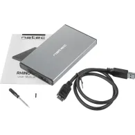 Obudowa zewnętrzna Natec RHINO GO SATA USB 3.0 NKZ-1281 do dysków 2,5" - Szara