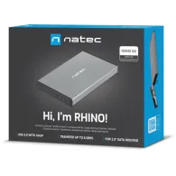 Obudowa zewnętrzna Natec RHINO GO SATA USB 3.0 NKZ-1281 do dysków 2,5" - Szara