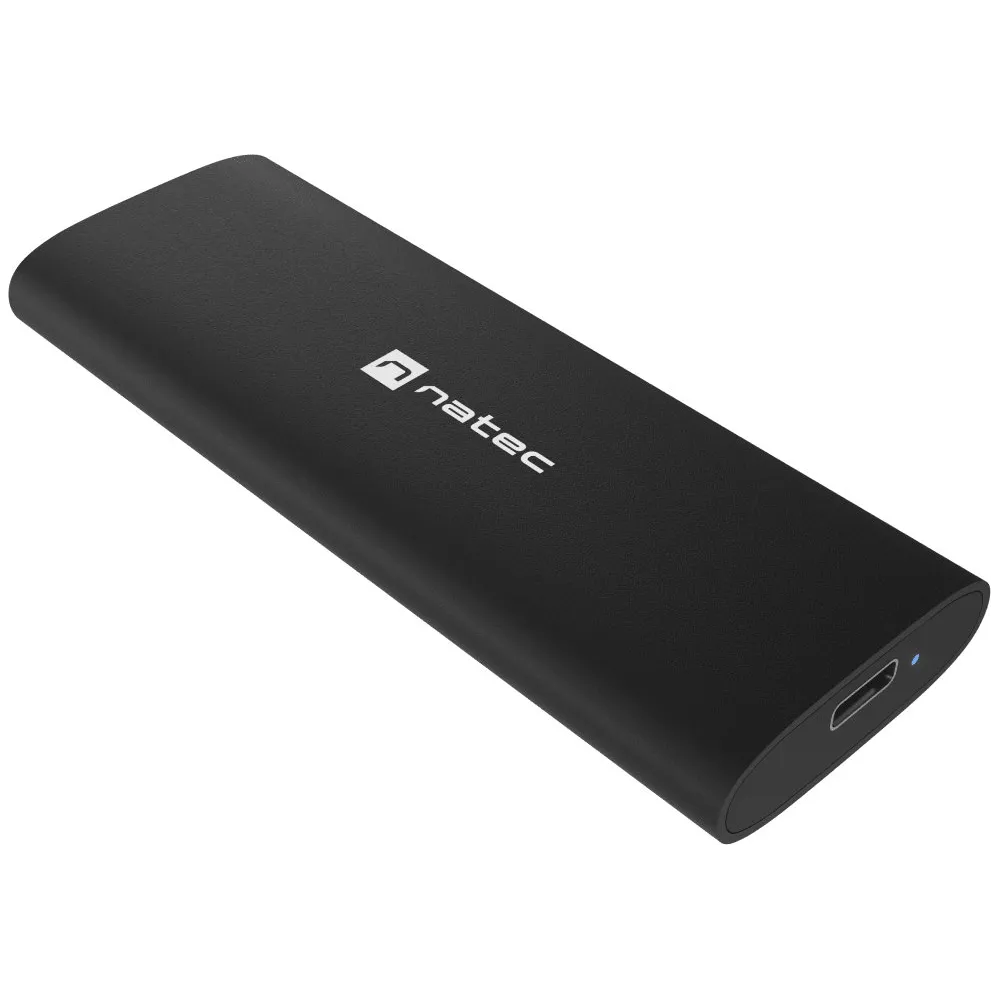 Obudowa na dysk SSD Natec Rhino M.2 NVMe Lite USB-C 3.1 Gen 2 NKZ-2286 - Aluminium, Czarna
