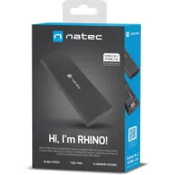 Obudowa na dysk SSD Natec Rhino M.2 NVMe Lite USB-C 3.1 Gen 2 NKZ-2286 - Aluminium, Czarna