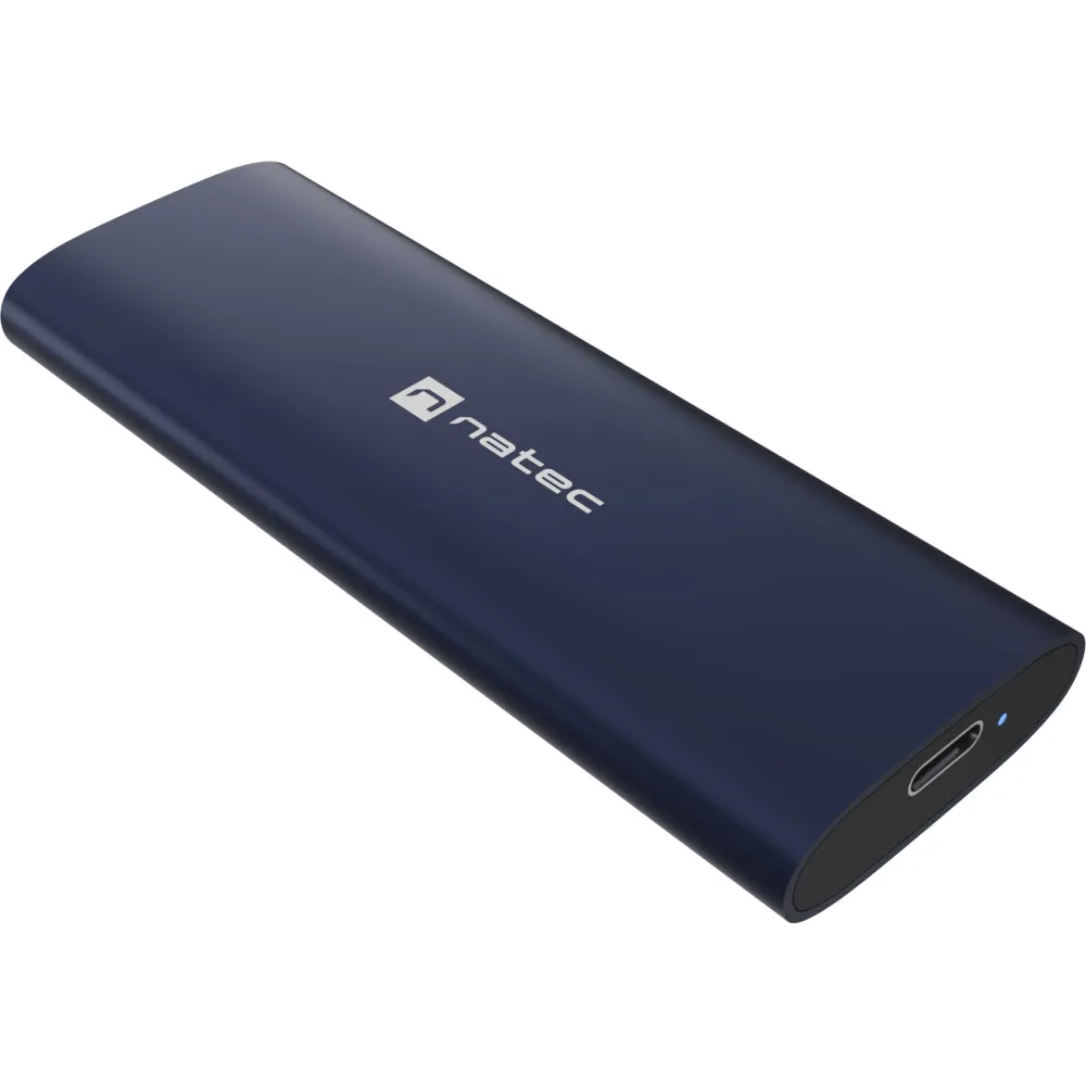 Obudowa na dysk SSD Natec Rhino M.2 NVMe Lite USB-C 3.1 Gen 2 NKZ-2472 - Aluminium, Granatowa