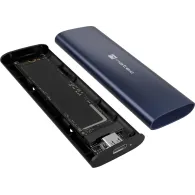 Obudowa na dysk SSD Natec Rhino M.2 NVMe Lite USB-C 3.1 Gen 2 NKZ-2472 - Aluminium, Granatowa