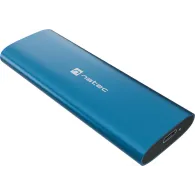 Obudowa na dysk SSD Natec Rhino M.2 NVMe Lite USB-C 3.1 Gen 2 NKZ-2473 - Aluminium, Niebieska