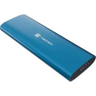 Obudowa na dysk SSD Natec Rhino M.2 NVMe Lite USB-C 3.1 Gen 2 NKZ-2473 - Aluminium, Niebieska