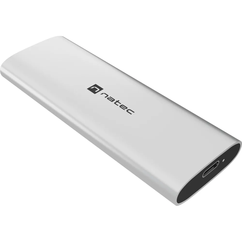 Obudowa na dysk SSD Natec Rhino M.2 NVMe Lite USB-C 3.1 Gen 2 NKZ-2474 - Aluminium, Srebrna