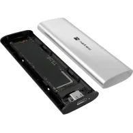 Obudowa na dysk SSD Natec Rhino M.2 NVMe Lite USB-C 3.1 Gen 2 NKZ-2474 - Aluminium, Srebrna