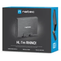 Obudowa zewnętrzna Natec RHINO SATA USB 3.0 NKZ-0448 do dysków 3,5" - Aluminium, Czarna