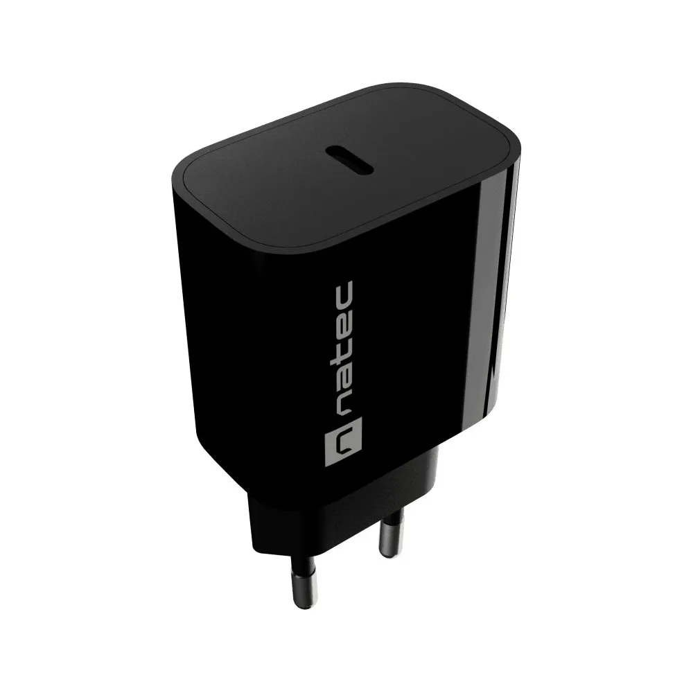 Ładowarka sieciowa Natec Ribera NUC-2395 - 1x USB-C, Czarna