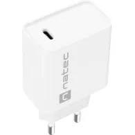 Ładowarka sieciowa Natec Ribera 20W NUC-2059 - 1x USB-C, Biała