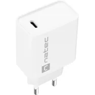 Ładowarka sieciowa Natec Ribera 20W NUC-2059 - 1x USB-C, Biała
