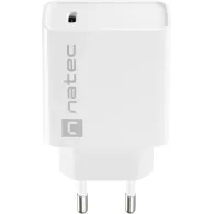 Ładowarka sieciowa Natec Ribera 20W NUC-2059 - 1x USB-C, Biała