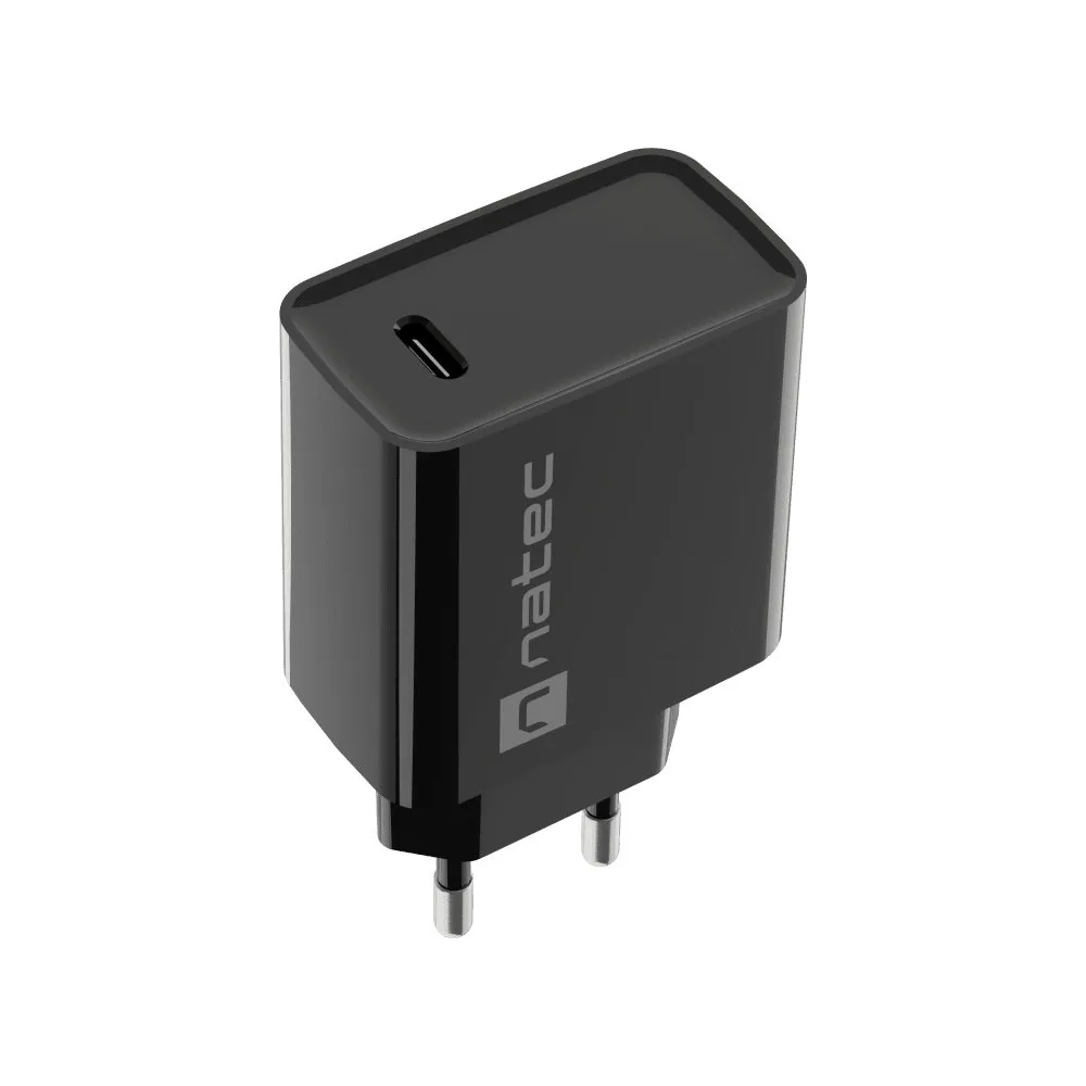 Ładowarka sieciowa Natec Ribera 20W NUC-2060 - 1x USB-C, Czarna