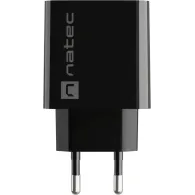 Ładowarka sieciowa Natec Ribera 20W NUC-2062 - 1x USB-C, 1x USB-A, Czarna