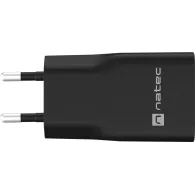 Ładowarka sieciowa Natec Ribera GaN Slim 20W NUC-2377 - 1x USB-C, 1x USB-A, Czarna