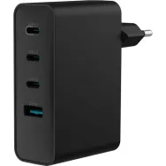 Ładowarka sieciowa Natec Ribera GaN 100W NUC-2234 - 3x USB-C, 1x USB-A, Czarna